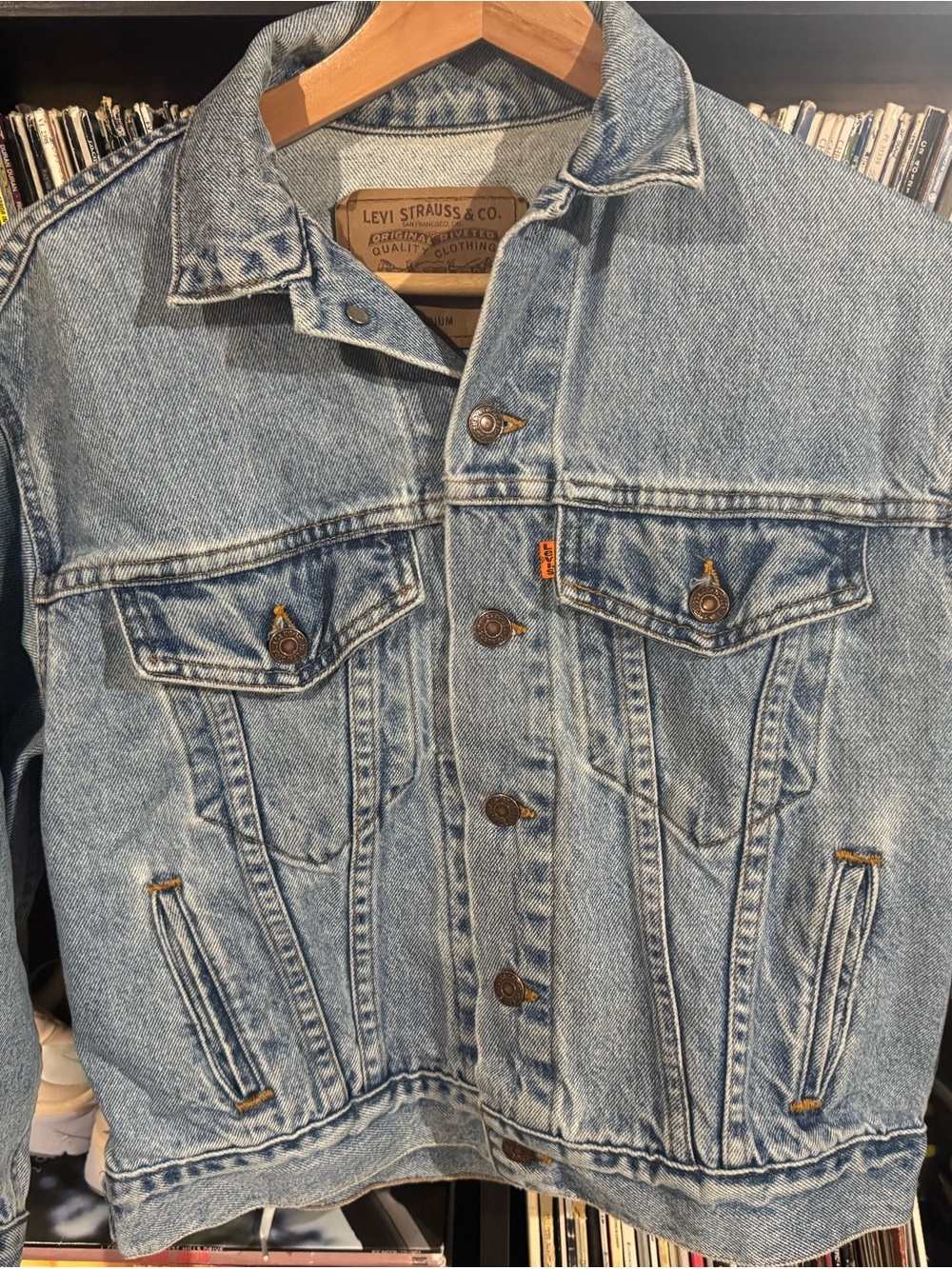 Vintage Levi's Light Wash Blue Denim Trucker Jacket